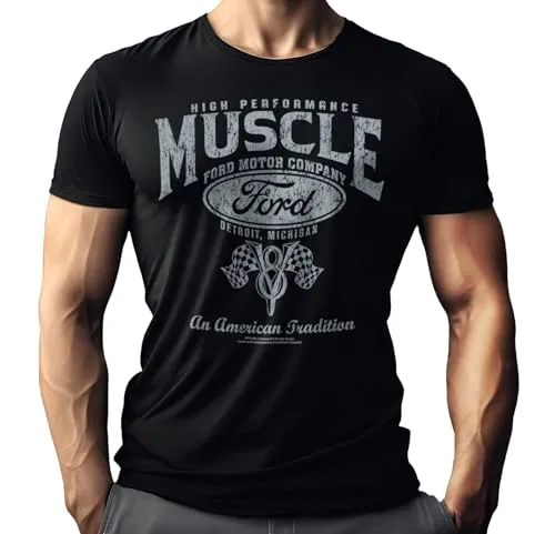 Herren T-Shirt für US-Car Ford Mustang Fahrer und Fans - Original Ford Lizenz