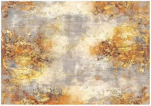 WallArena Vlies Fototapete Abstrakt 400x280 cm – Modernes Design für jeden Raum - Stilvolle Vlies Fototapete in Gold Beige mit 3D-Effekt für Wohnzimmer und Schlafzimmer. Formstabil und leicht zu montieren, inklusive Kleister und Anleitung. Verleihen Sie Ihrem Raum eine elegante Note!