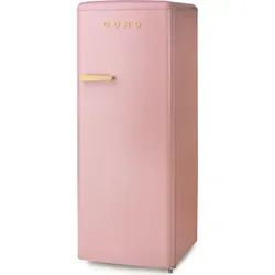DOMO DO91708R Stand Retro Kühlschrank mit Gefrierfach