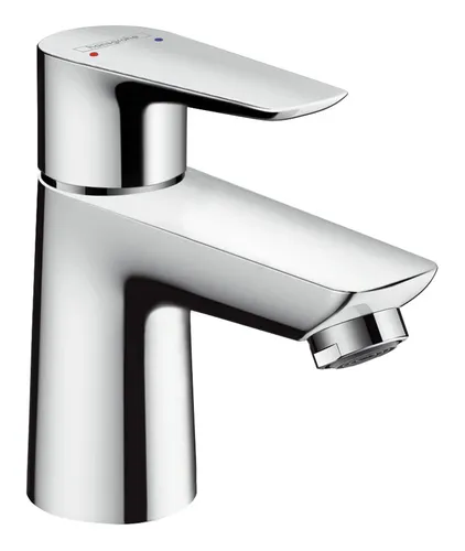 hansgrohe Talis E Einhebel-Waschtischmischer 80 LowFlow mit Ablaufgarnitur 71705000 - Waschtischarmaturen mit einstellbarer Temperaturbegrenzung, ideal für Durchlauferhitzer und umweltfreundlich im Wasserverbrauch.