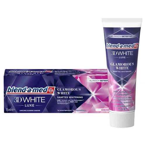 blend-a-med 3DW Luxe Glamorous White 75ml Zahncreme, 75ml Tube