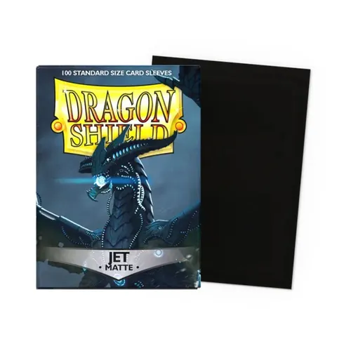 Dragon Shield Standard Size Matte Sleeves (100) Jet von Dragon Shield