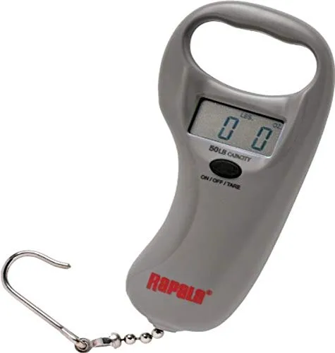 Rapala Sportman's Digital Scale 25kg - Präzise Angelwaage für jeden Angler - Digitalwaage mit 25kg Kapazität, ideal für präzise Gewichtsmessungen von Fängen, unverzichtbares Angelzubehör.
