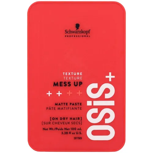 Schwarzkopf OSIS Mess Up Stylingpaste 100ml - Haarstyling-Produkte mit mittlerem Halt für alle Haartypen, modelliert und mattiert für einen natürlichen Look. Ideal für kreative Styles!