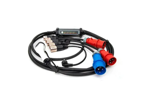 Platinet EV_PC060 Elektroauto-Ladegerät – Mobile 22 kW Ladestation mit Adapterset - Flexibles Elektroauto-Ladegerät für Reisen und Camping. Mit 22 kW Ladeleistung, robustem Design und automatischer Adaptererkennung. Ideal für Elektrofahrzeuge mit Typ 2 Anschluss.