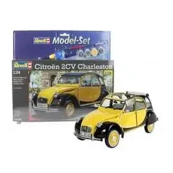 Revell Modellset Citroen 2 CV 1:24 67095 - Detailgetreues Modell - Modellfahrzeuge, inklusive hochwertiger Teile und einfacher Bauanleitung für ein authentisches Erlebnis.