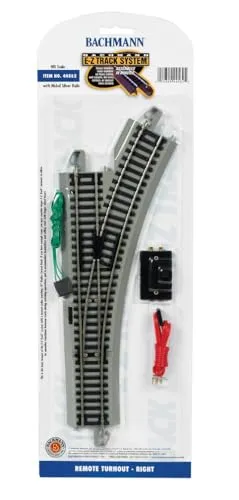 Bachmann Trains Snap-Fit E-Z Track Remote Turnout - Right