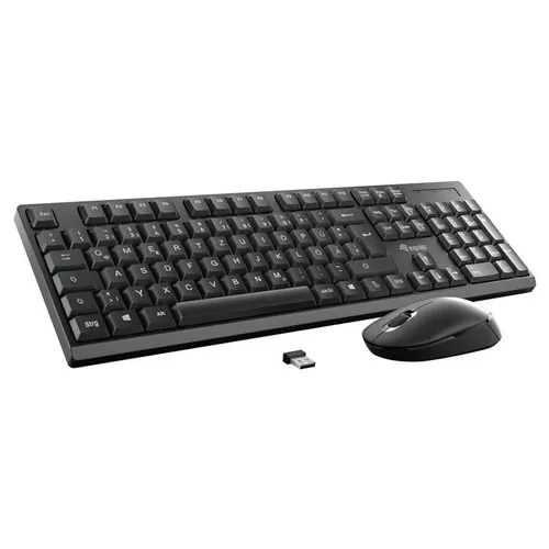 Equip Wireless Tastatur + Maus, Layout spansich schwarz