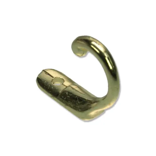 Raffhaken Zierhaken / Gardinenhaken / Handtuchhaken Messing-farbig, 2 Stück