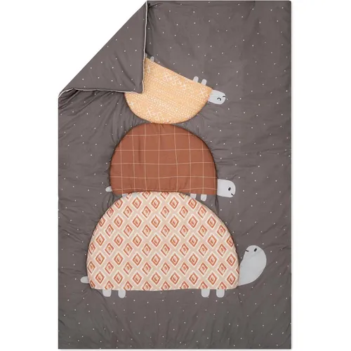 Julius Zöllner Krabbeldecke Organic Turtles - Krabbeldecke aus 100% Baumwolle, Made in Germany, mit niedlichem Turtles Design und 30°C waschbar für einfache Pflege.