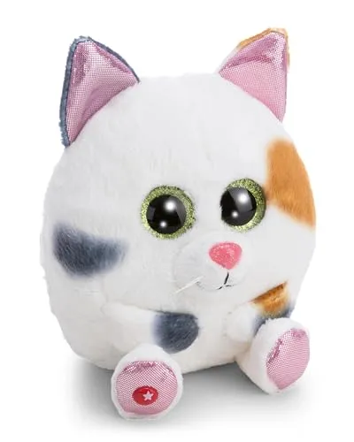 NICI GLUBSCHIS Kuscheltier Baby Glückskatze Calli Malli 13cm - weiß - 63049