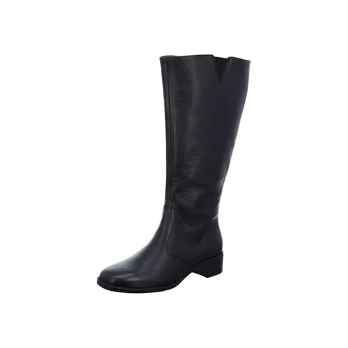 ara Damen Shoes Westernstiefel, SCHWARZ, 40 EU - Wanderschuhe mit Reißverschluss, aus hochwertigem Leder und komfortablem Blockabsatz für stilvolle Abenteuer in der Natur.