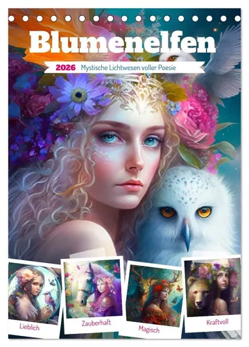 Rose Hurley | Blumenelfen. Mystische Lichtwesen voller Poesie (Tischkalender...
