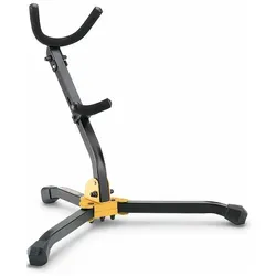 Hercules Stands DS-530B - Mehrfachständer für Saxophon - Ständer für Blasinstrumente, bietet sicheren Halt für Alt- und Tenorsaxophone, leicht und stabil dank gummierter Füße, inklusive Tragetasche.