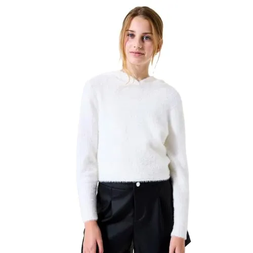Garcia Kapuzenpullover – Off White für Kinder 140/146 - Eleganter Kinder-Pullover mit Kapuze, ideal für stilvolle Outfits. Bequem und vielseitig, perfekt für die kalte Jahreszeit.