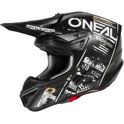 Oneal 5Series Polyacrylite Attack Motocross Helm 2XL schwarz-weiß - Robuster Motocross Helm mit optimaler Passform und maximaler Belüftung. Ideal für anspruchsvolle Fahrten und sicheren Schutz.