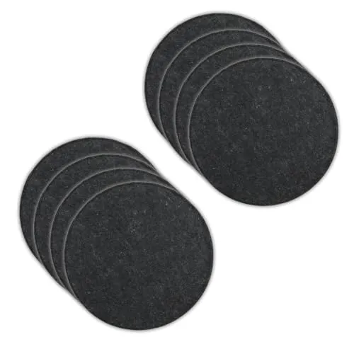VOSSBACH Sitzkissen Set Ø 35 cm mit Antirutschnoppen - Stuhlkissen aus hochwertigem Filz, rutschfest und ideal für jeden Raum. Genießen Sie zusätzlichen Komfort und stilvolle Akzente in Grau oder Anthrazit.
