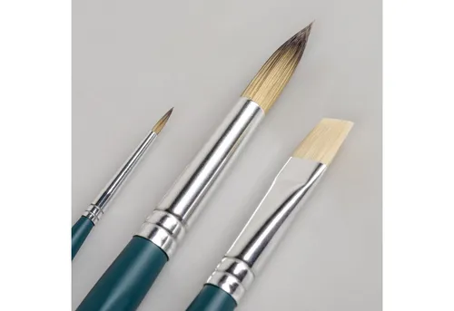 BRUNNEN Pinsel BRUNNEN Künstlerpinsel Syn Plus - Flach Größe 2 - Premium Synthetikhaa