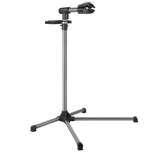 tectake® Fahrradmontageständer für alle gängigen Modelle - Fahrrad-Montageständer, lackschonend und ideal für rückenschonendes Arbeiten in angenehmer Höhe, inklusive Werkzeugablage mit Montageschlüssel.