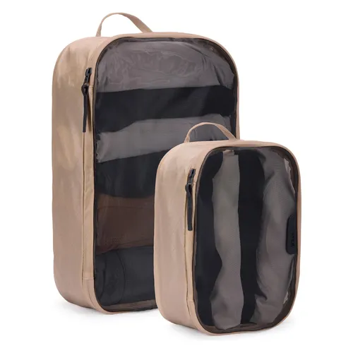 Thule Kofferorganizer Packing Cube Set - 2-tlg. (gentle beige, S,M) - Praktisches Packing Cube Set aus recyceltem PET, ideal zur Organisation von Gepäck. Mit kompakten Maßen für effizientes Packen und Schutz Ihrer Kleidung.