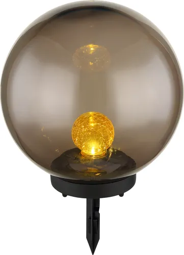 Globo Lighting Solarleuchte Kunststoff schwarz, LED