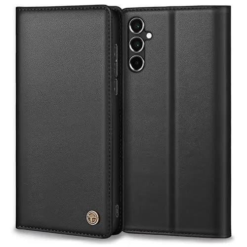 Thorhülle Handyhülle für Samsung Galaxy A16 5G Hülle, Premium Lederhülle Schutzhülle für Samsung A16 4G/5G Hülle Wallet Kartenfach Standfunktion Flip Case für Galaxy A16 5G Klappbar - Schwarz