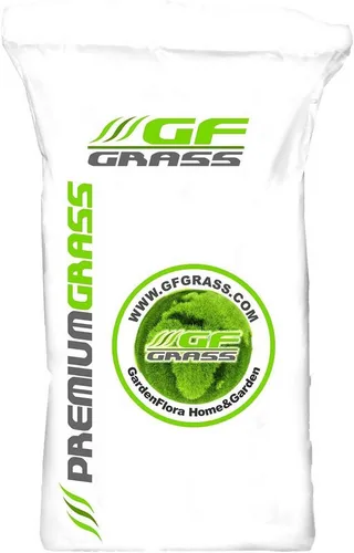 GF Rasensamen Premium Grass 10 kg - Rasensaat für einen exklusiven Zierrasen, widerstandsfähig gegen Trockenheit und Rasenkrankheiten, ideal für Familien und Gärtner.