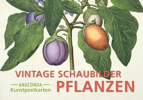 Postkarten-Set Vintage-Schaubilder Pflanzen: 18 Kunstpostkarten aus hochwertigem Karton. ca. 0,28€ pro Karte (Anaconda Postkarten, Band 88)