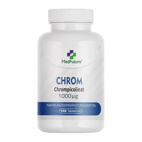 Chrom Chrompicolinat Schlankheitsstoffwechsel 120 Tabletten in beige von Medfuture