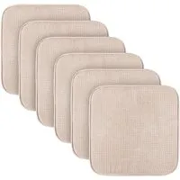 Bestlivings Stuhlkissen - Anti Rutsch Sitzkissen Creme (38x38cm) - Stuhlkissen mit rutschfester Unterseite, ideal für sicheren Sitzkomfort. Perfekt für Stühle im Esszimmer oder Garten.