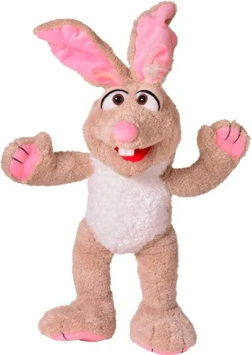 LIVING PUPPETS Hironimus Muffelfuß, 62 cm - Handpuppe - Handspieltiere, 62 cm groß, aus hochwertigem Polyester, ideal für kreatives Spielen und Geschichten erzählen.