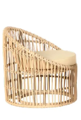 Moderner Polstersessel für Garten und Balkon – Beige - Eleganter Sessel für Terrasse und Balkon. Mit abnehmbarem Bezug, ideal für entspannte Stunden im Freien. Maße: 80x80x70 cm, Sitzhöhe: 42 cm.