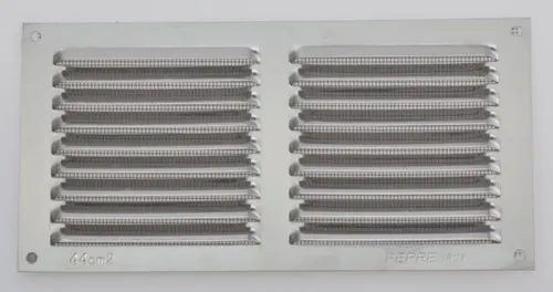 Lüftungsgitter Wetterschutzgitter Luftgitter 5 x 25 cm Edelstahl Lamellengitter