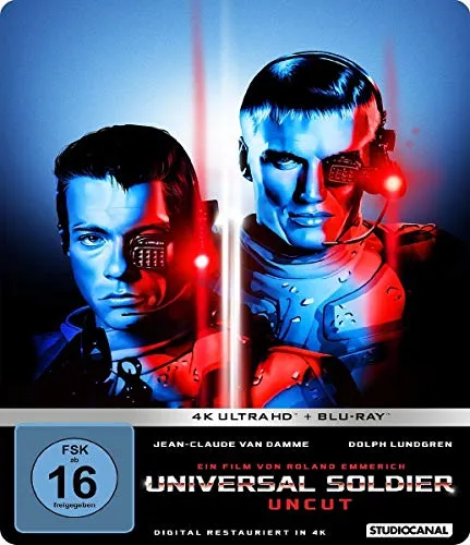 Universal Soldier Steelbook 4K Ultra HD Blu-Ray - Steelbook Edition des Kultfilms, beeindruckende 4K Ultra HD Bildqualität für ein unvergessliches Seherlebnis.