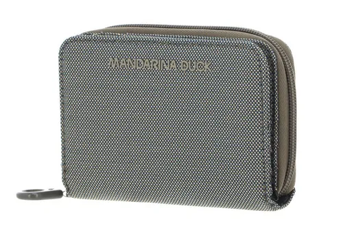 Mandarina Duck Md20 Wallet Damen Brieftasche, Sage Gray - Damen-Geldbörsen: Kompakte Brieftasche mit umlaufendem Reißverschluss, widerstandsfähig und vielseitig, ideal für stilvolle Reisen.