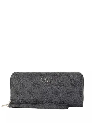 GUESS Brenton SLG Large Zip Around Wallet L Coal Logo von GUESS