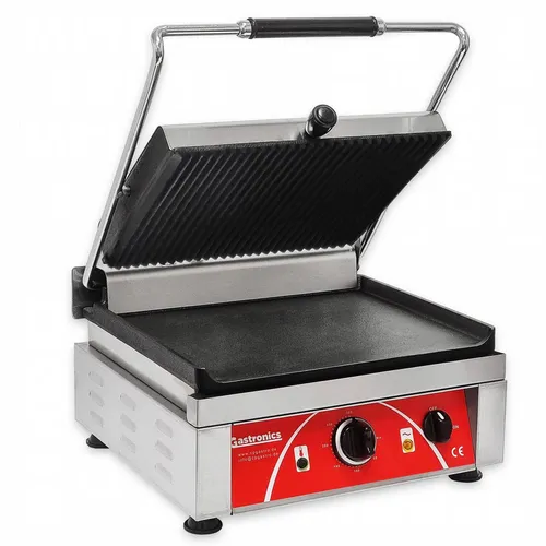 Kontaktgrill Gastronics KG2735G oben gerillt unten glatt