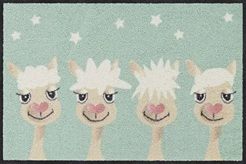 Salonloewe Perfect Hair Day Fußmatte - Waschbar 50 x 75 cm, witziges Design und rutschfest, ideal für drinnen und draußen