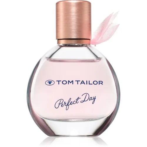 Tom Tailor Parfüm Damen Perfect Day for her 30ml - Eau de Toilette für Damen, blumig-gourmander Duft mit Kirschblüte, Kaffee und Praline – für ein Gefühl von Lebensfreude und Abenteuer an jedem Tag.