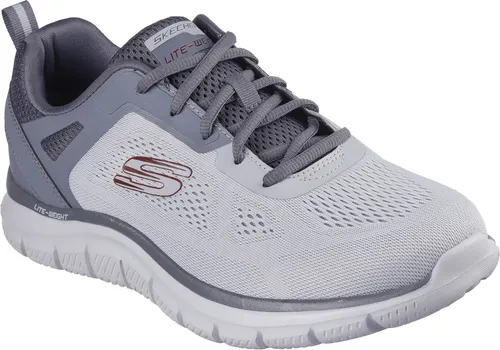 Skechers 232698-GYCC Wanderschuh grau 46 EU - Sneaker für Outdoor-Aktivitäten, mit robustem Leder-Obermaterial und bequemem Reißverschluss für einfaches An- und Ausziehen.