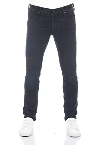 JACK & JONES Herren Slim Fit Jeanshose JJIGLENN in Schwarz, Größe: 31W/30L - Modische Slim Fit Jeanshose für Männer, die sich optimal anpasst und Bewegungsfreiheit bietet. Ideal für Freizeit und Arbeit. Pflegeleichtes Material sorgt für hohen Tragekomfort.