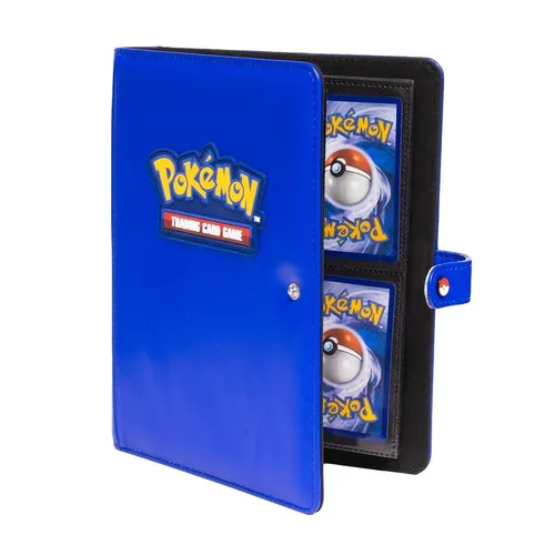 Ultra Pro Premium Pokémon 4-Pocket Snap Binder - Sammelkartenalben mit elegantem Kunstlederbezug und robustem Design, schützt bis zu 160 Karten und bietet mühelose Organisation für Pokémon-Enthusiasten.