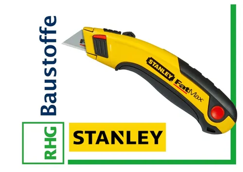 FATMAX Stanley Nóż z Ostrzem Chowanym - Praktyczny nóż z chowanym ostrzem, idealny dla majsterkowiczów und Profis, sicher und kompakt für einfache Aufbewahrung.