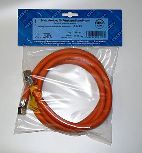 GOK Gasschlauch 150cm 2 x Anschluß G 1/4