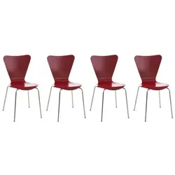 CLP 4X Konferenzstuhl Calisto in rot von CLP