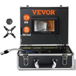 VEVOR Kanalkamera 50m mit 7-Zoll-Bildschirm - Endoskop für Rohrinspektion mit 720P Auflösung und IP68 Schutz, ideal für professionelle Anwendungen und schwierige Umgebungen.