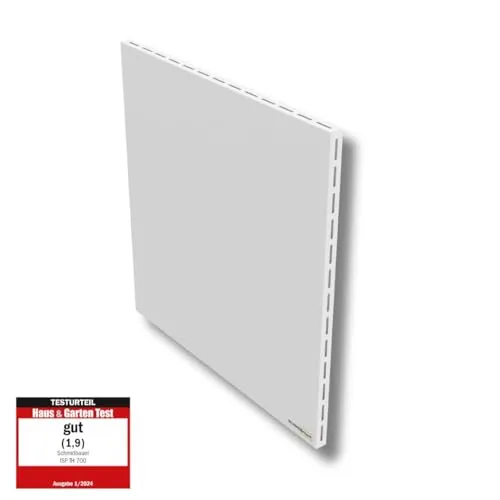Schmidbauer Infrarotheizung Hybrid 300 - 1100W Elektroheizkörper mit 5 Jahren Garantie - Infrarotheizung mit mehrfach programmierbarem Thermostat, ideal für Wand- und Fußmontage, sorgt für effiziente Wärme und komfortable Temperatursteuerung.