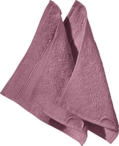 Erwin Müller Seiftuch Karlsruhe 2er- Pack 100% Baumwolle Mauve Größe 30x30 cm - extrem saugstark, leicht, flauschig weich, hautschmeichelnd (weitere Farben)