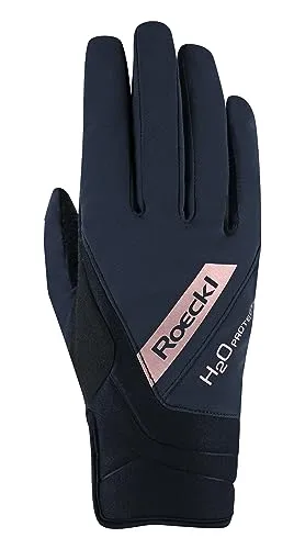 Roeckl Sports Reithandschuh WAREGEM, Turnier Winter Handschuh, Schwarz/Kupfer 9.5