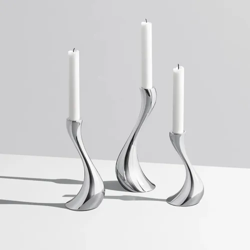 Georg Jensen Cobra Kerzenleuchter 3er-Set in silber von Georg Jensen